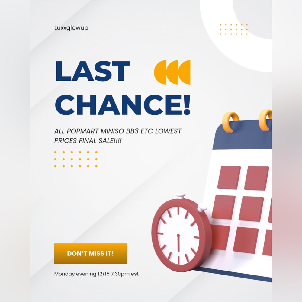 Popmart Miniso BB3 Sale Final Call!